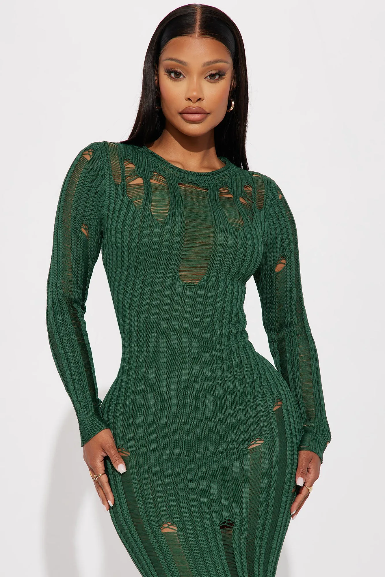 Alani Sweater Maxi Dress - Hunter