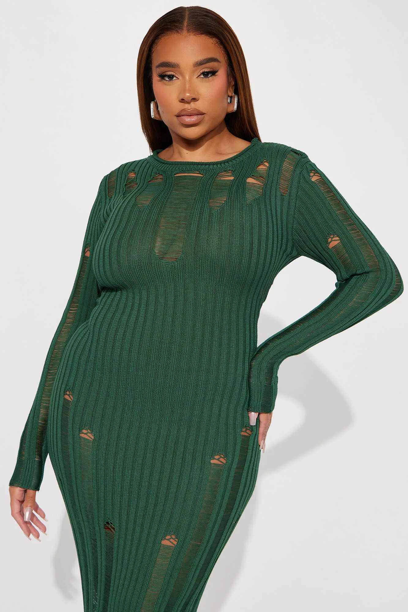 Alani Sweater Maxi Dress - Hunter