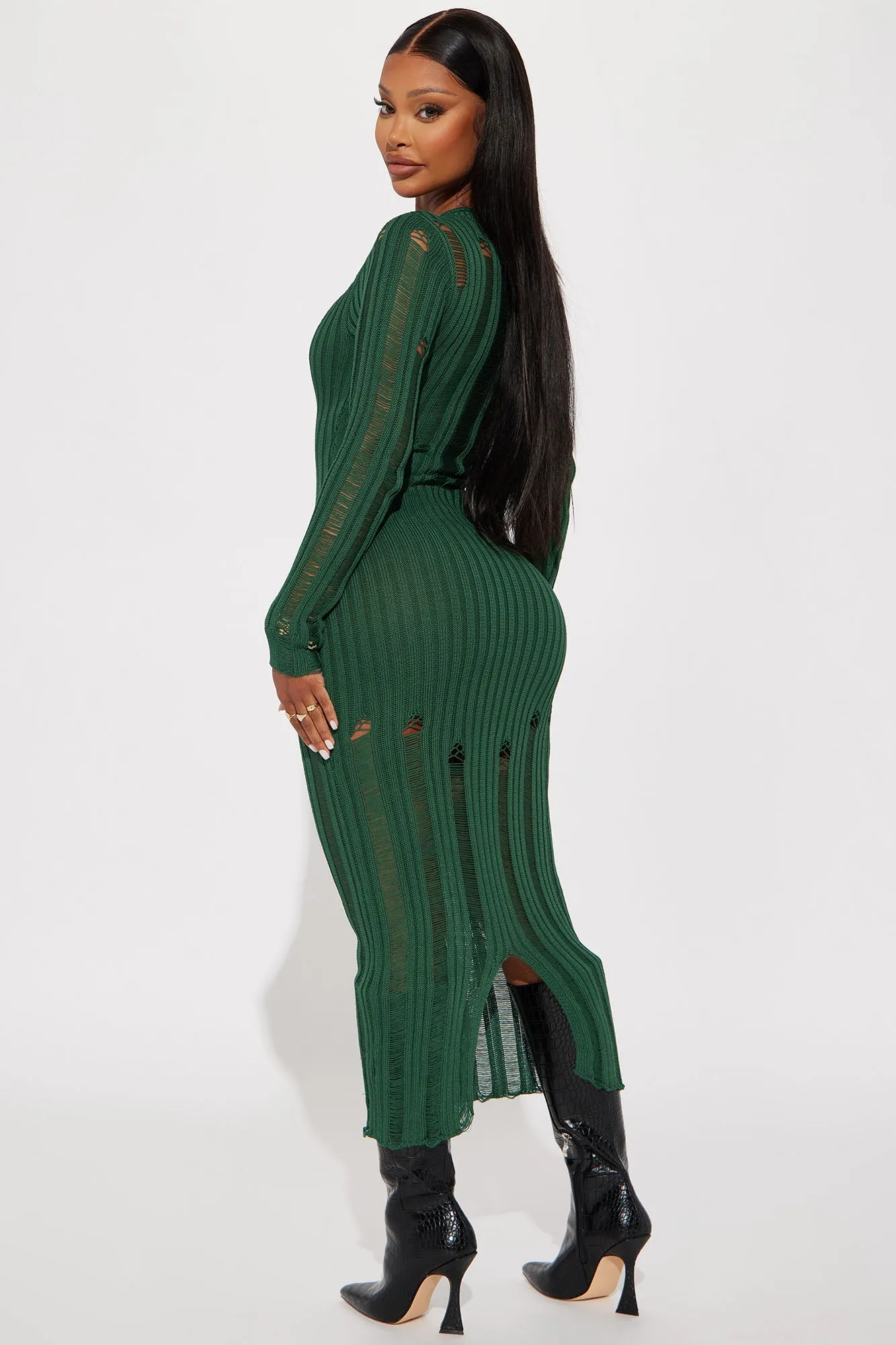 Alani Sweater Maxi Dress - Hunter