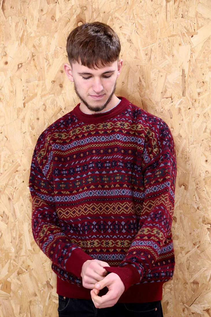 Burgundy Cosby Jumper