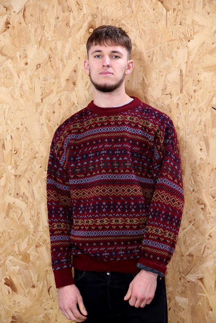 Burgundy Cosby Jumper