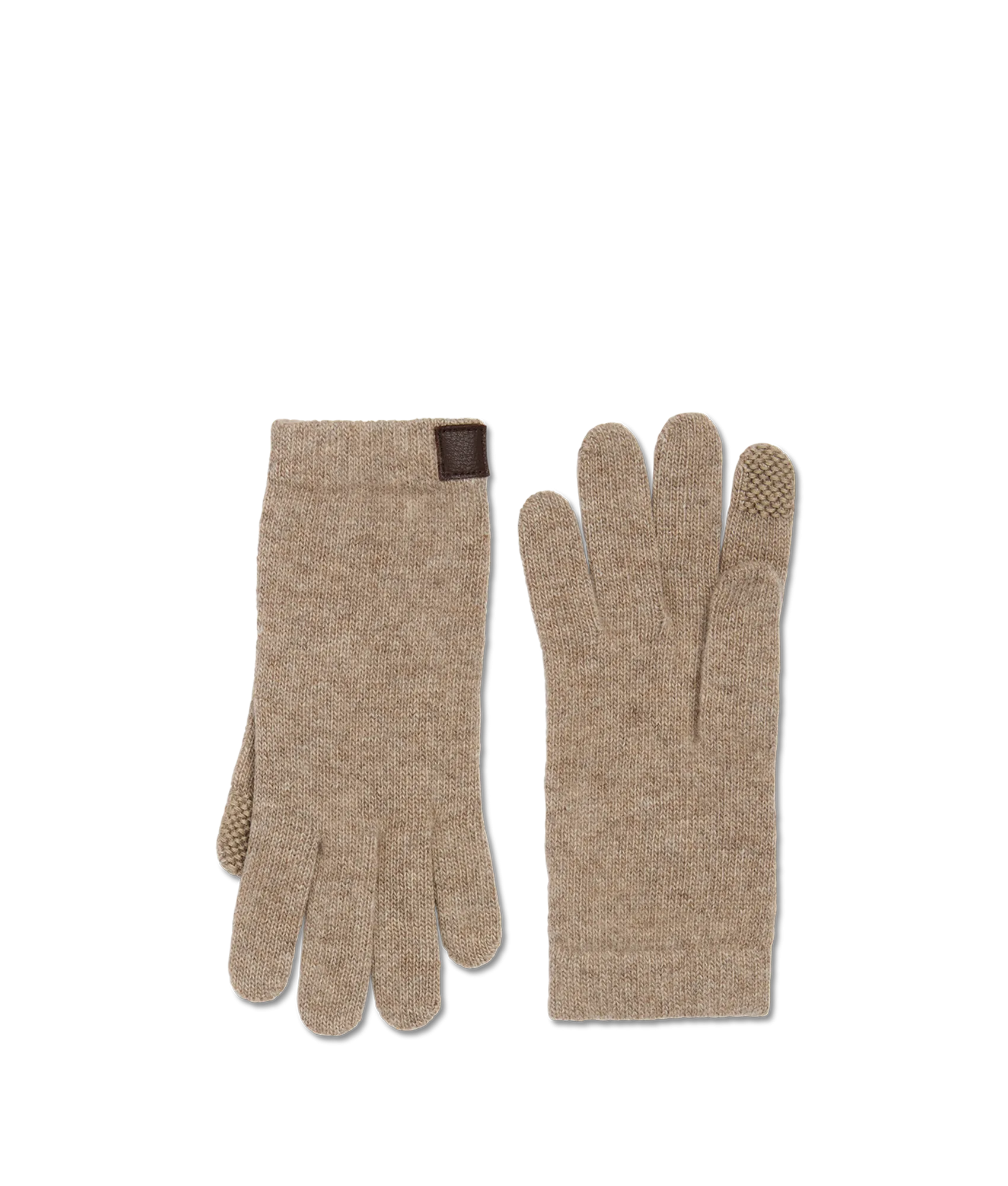 Cashmere Tech Gloves :: Nile Brown