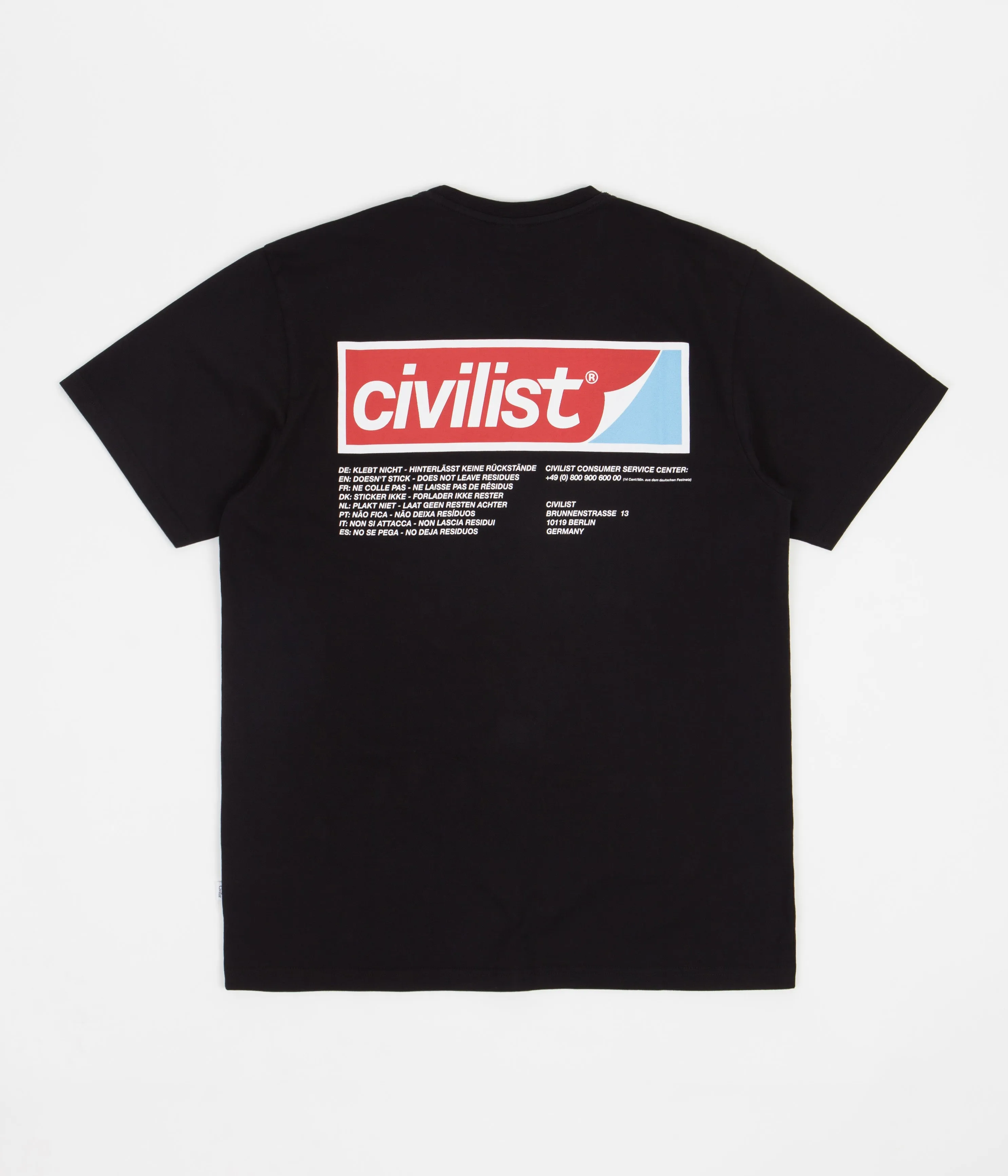 Civilist Sticky T-Shirt - Black