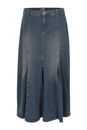 Clove Jeans Womens A Line Skirt Stretch Denim Long Plus Size Maxi Skirts(12- 24)