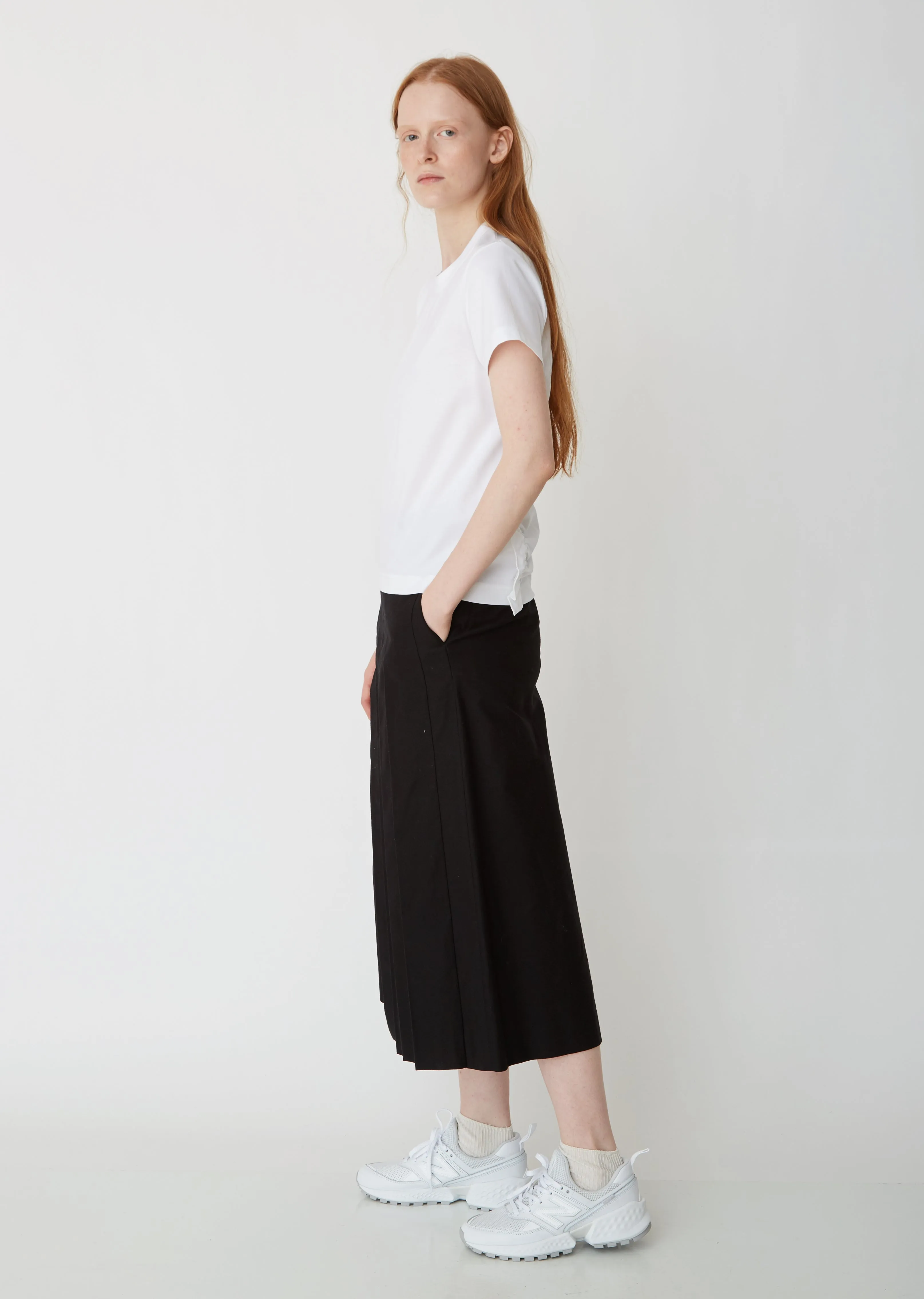 Cotton Ponte Short Sleeve Top