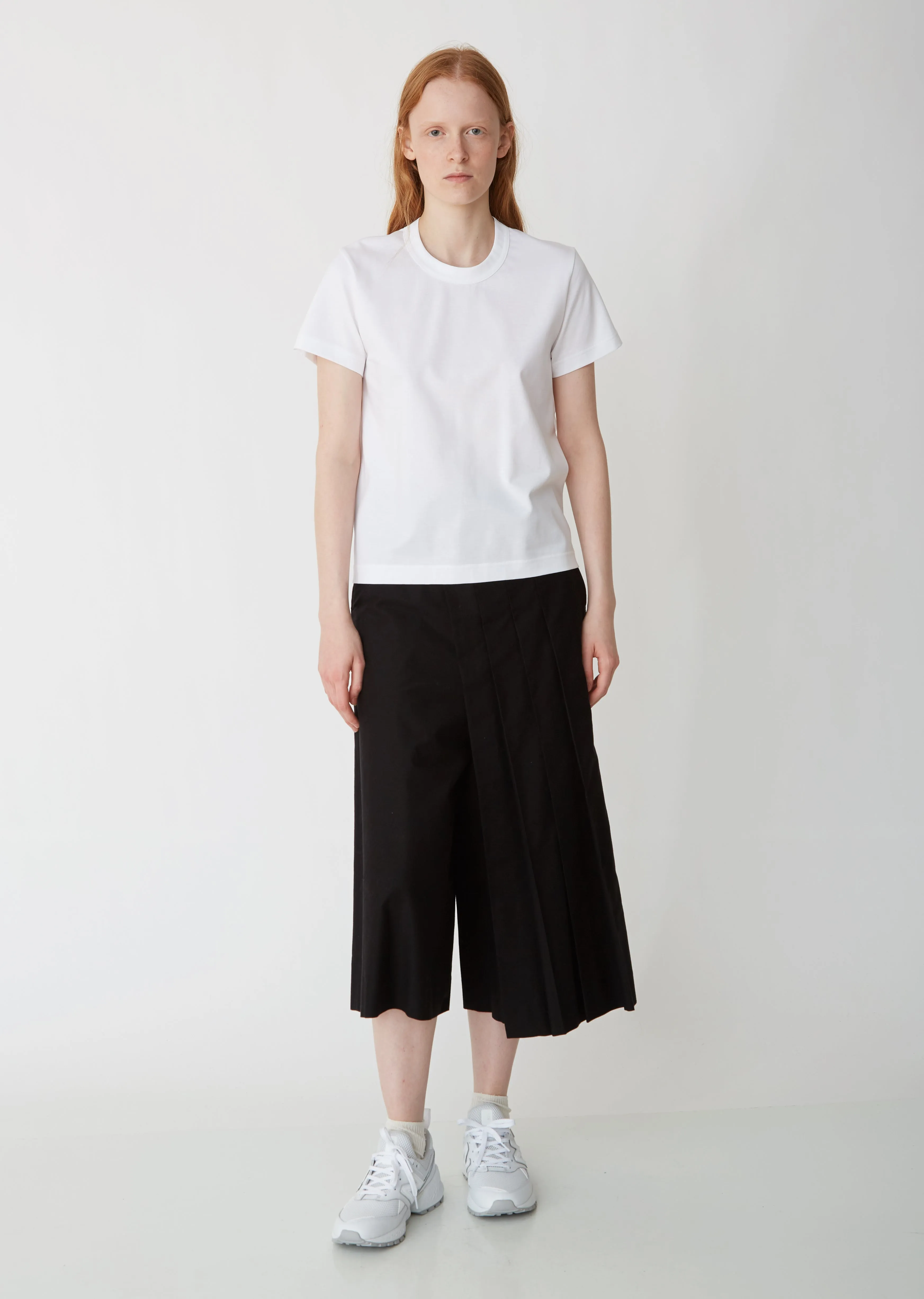 Cotton Ponte Short Sleeve Top