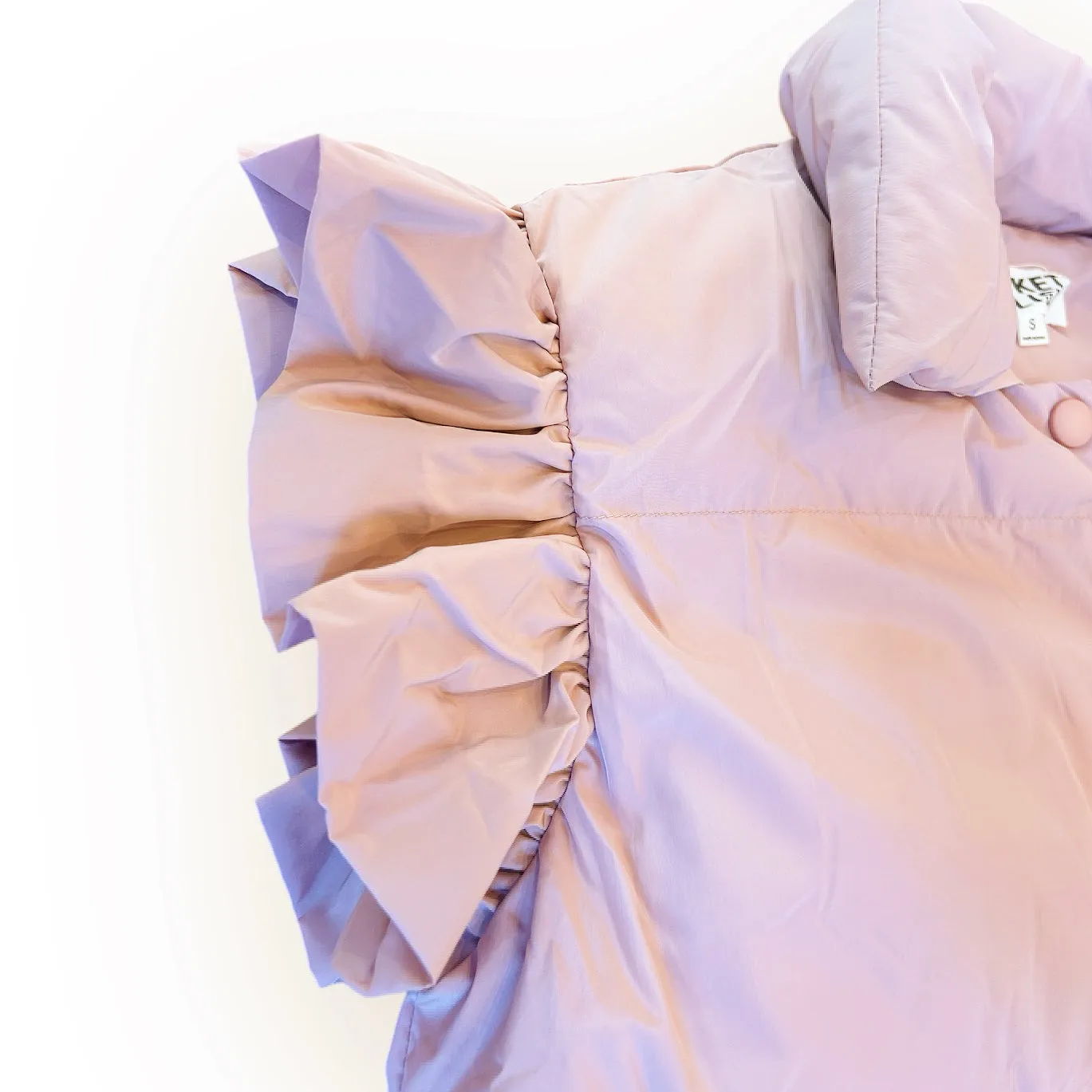 Dusty Mauve Puffer Vest~Final Sale
