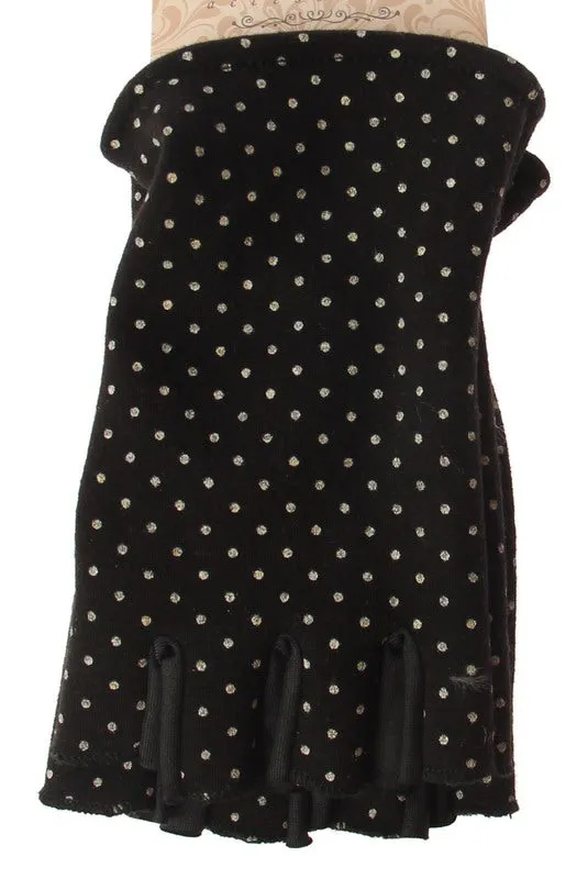 Fashion Gloves - Spots Fingerless Glove - SPOTS - Set of 2