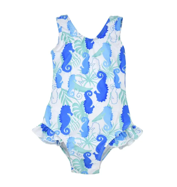 Flap Happy Seahorse Alissa Ruffle Rash Guard
