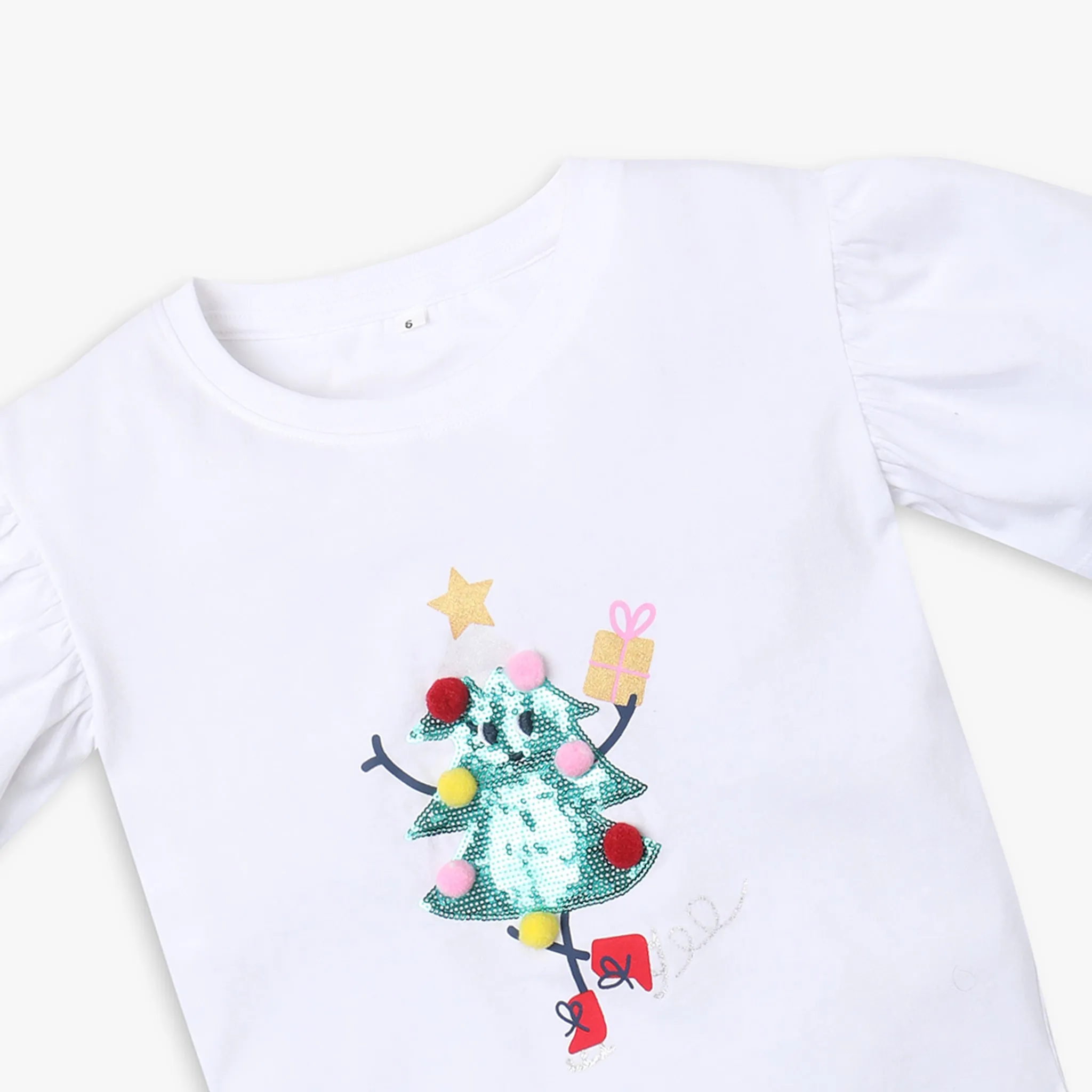 Girls Boxy Fit Embellished T-Shirt