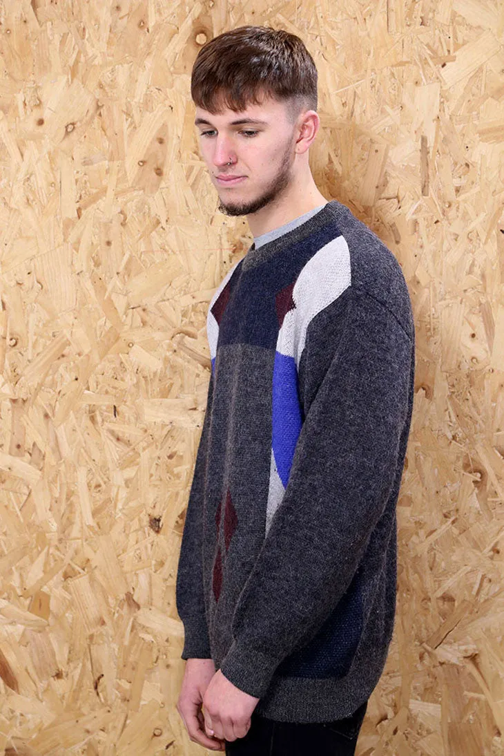 Grey Geometric Cosby jumper