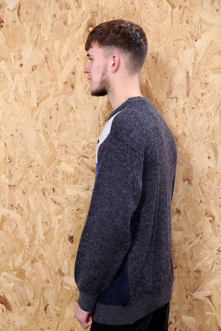 Grey Geometric Cosby jumper