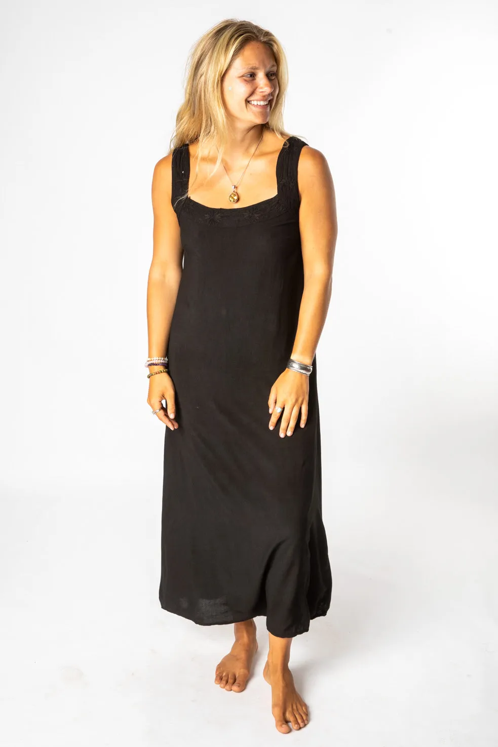 Khilana Embroidered Tank Maxi Dress Seconds