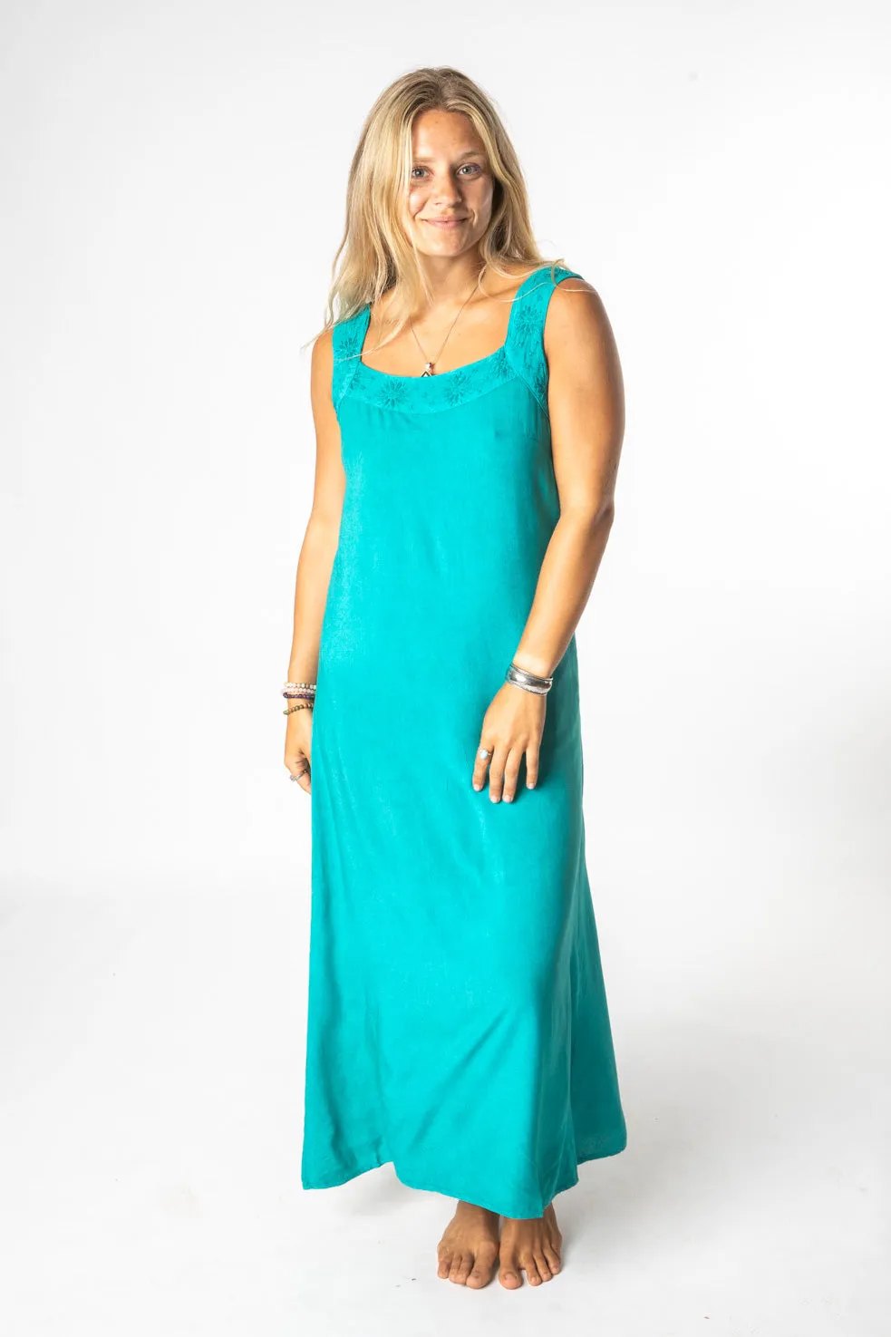 Khilana Embroidered Tank Maxi Dress Seconds