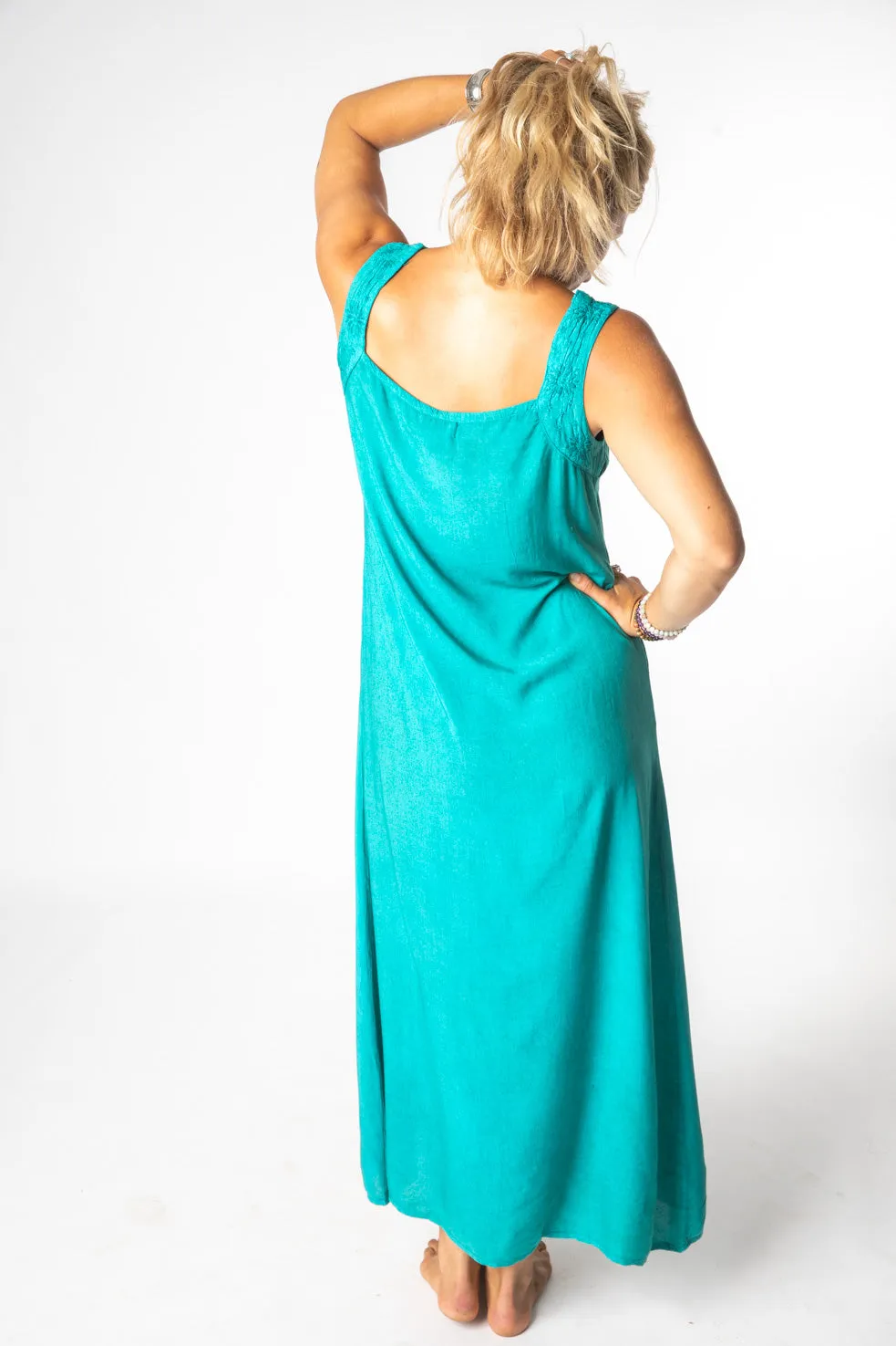 Khilana Embroidered Tank Maxi Dress Seconds