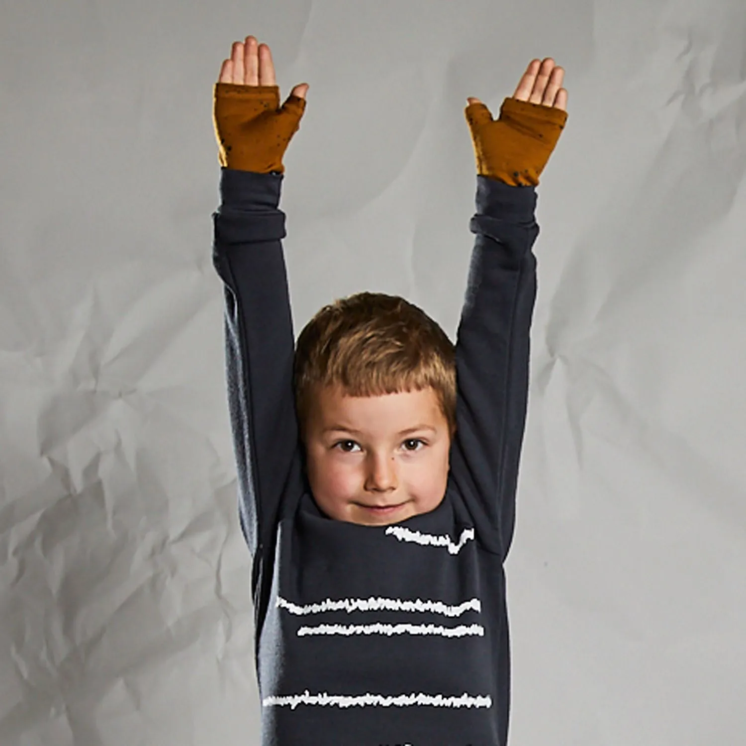 Little Flock of Horrors Handwarmers - Mustard Paint Splatter