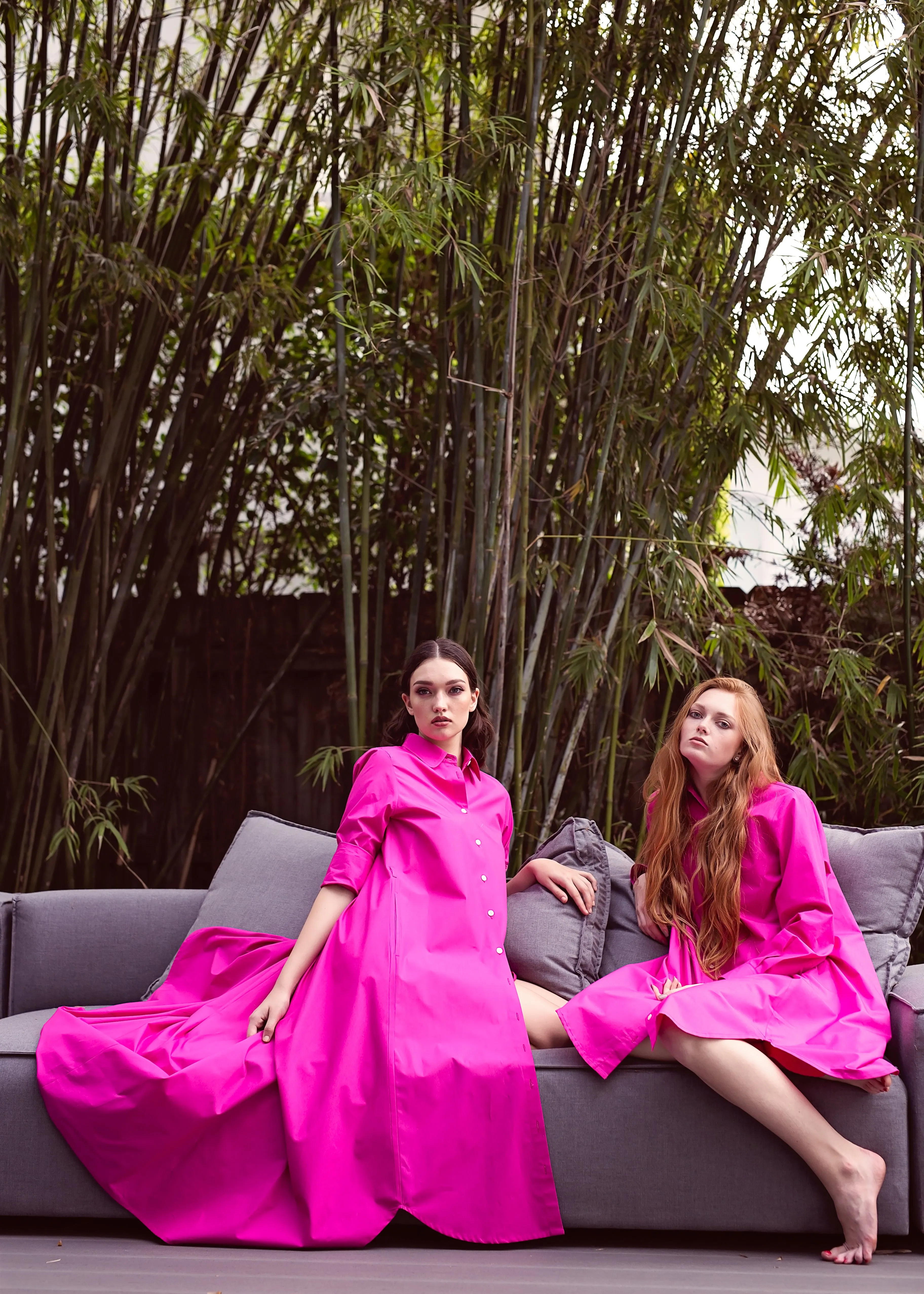 Maaya Medium Length - Hot Pink Poplin