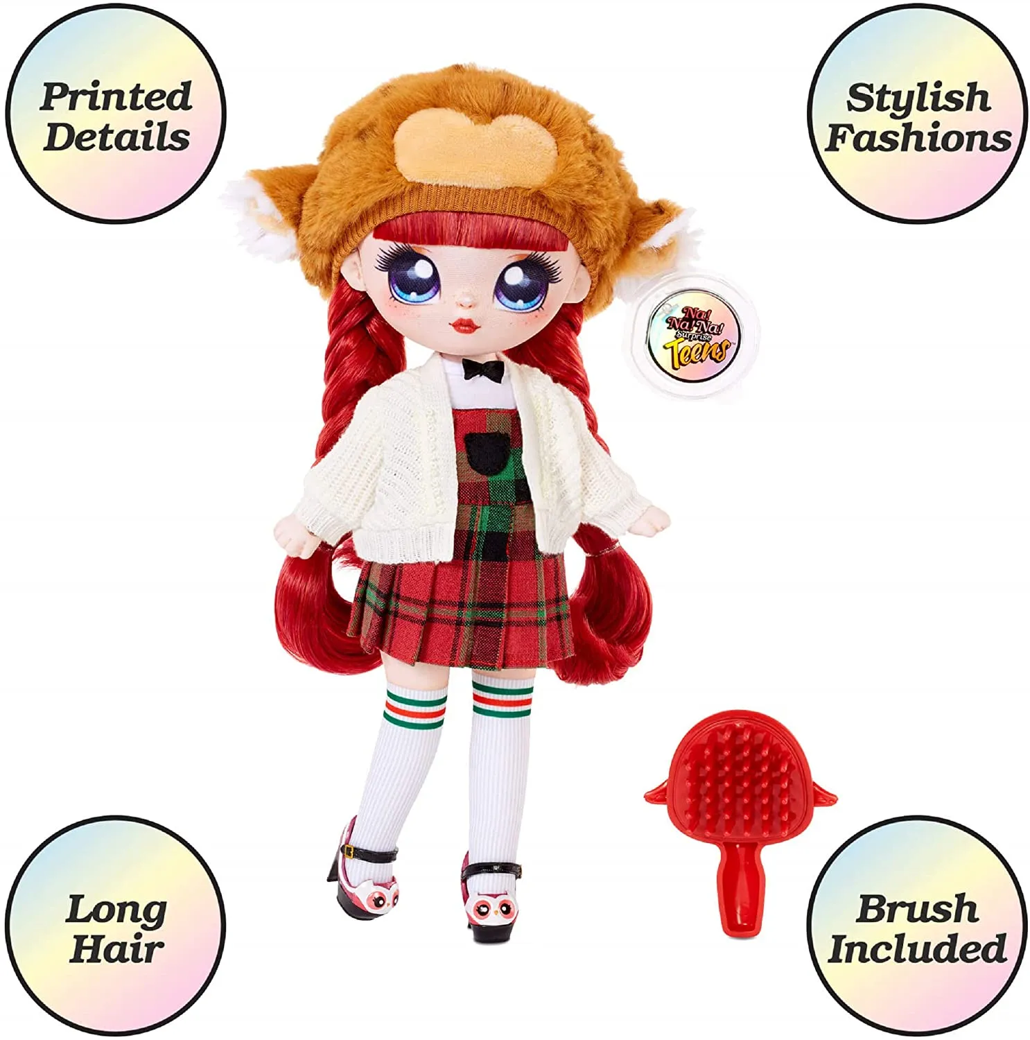 Na! Na! Na! Surprise Teens Fashion Doll – Samantha Smartie, 11" Doll, Owl Inspired