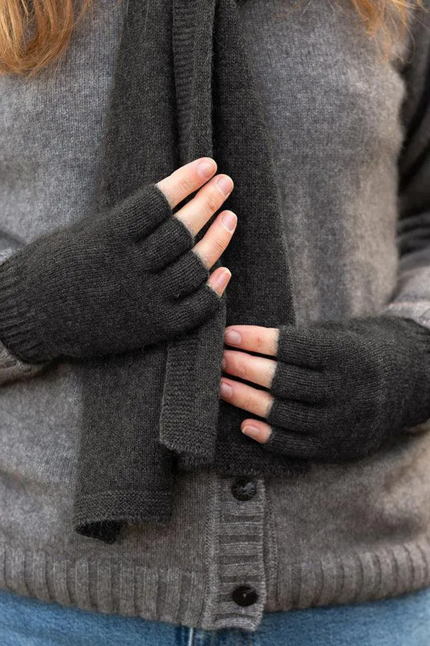 Possum Merino Fingerless Gloves