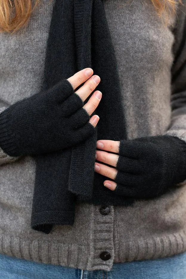 Possum Merino Fingerless Gloves