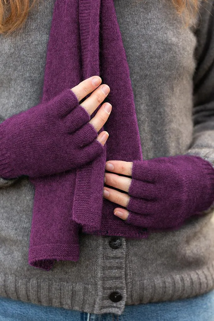 Possum Merino Fingerless Gloves