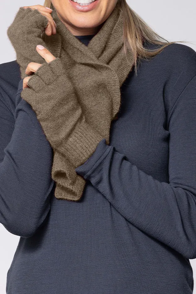 Possum Merino Fingerless Gloves