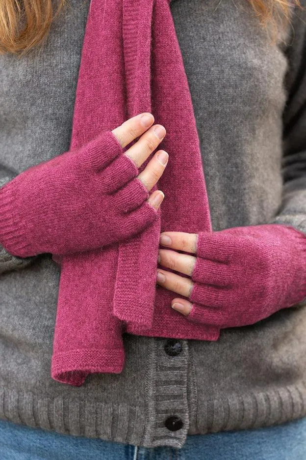 Possum Merino Fingerless Gloves