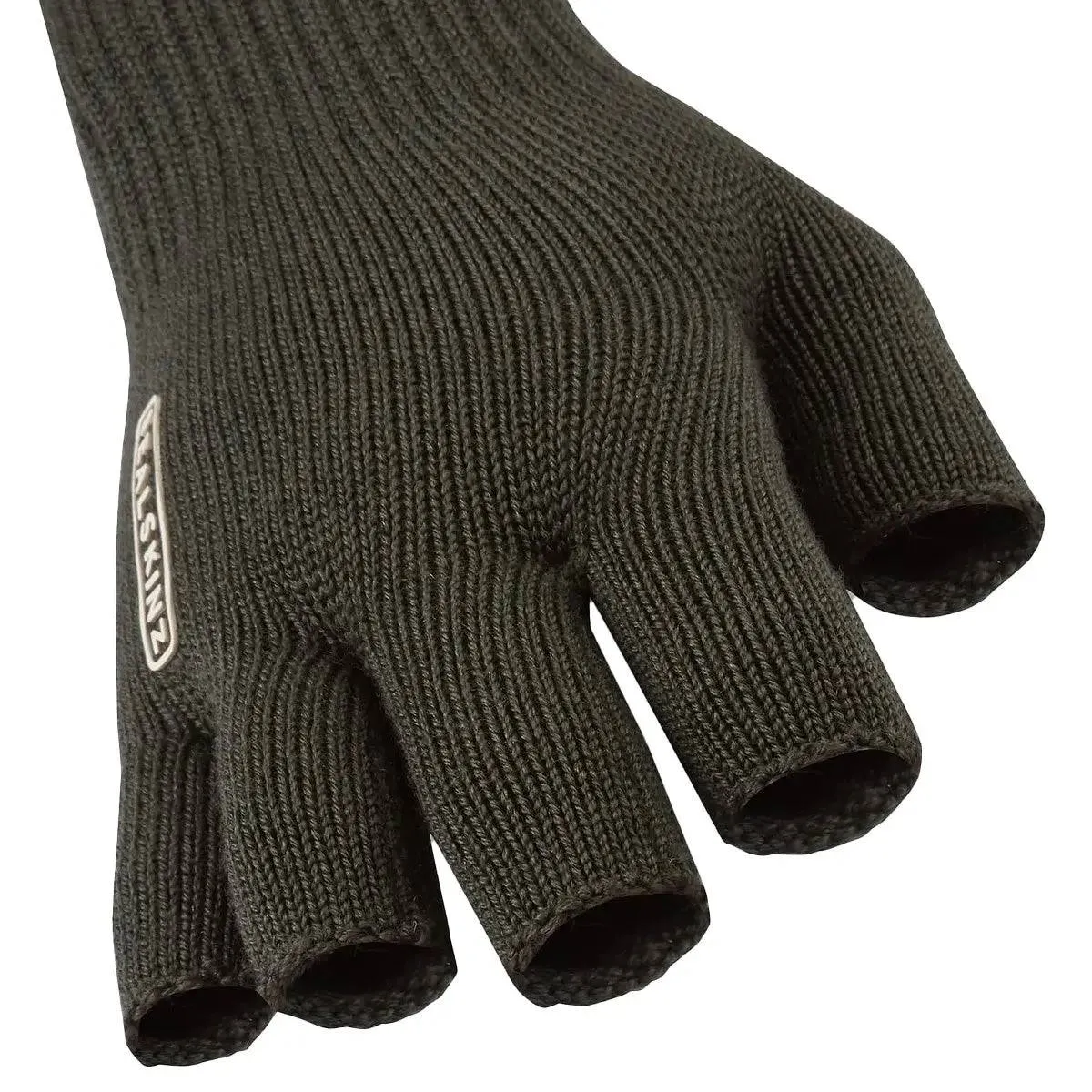 SealSkinz Thornham Merino Fingerless Gloves Olive