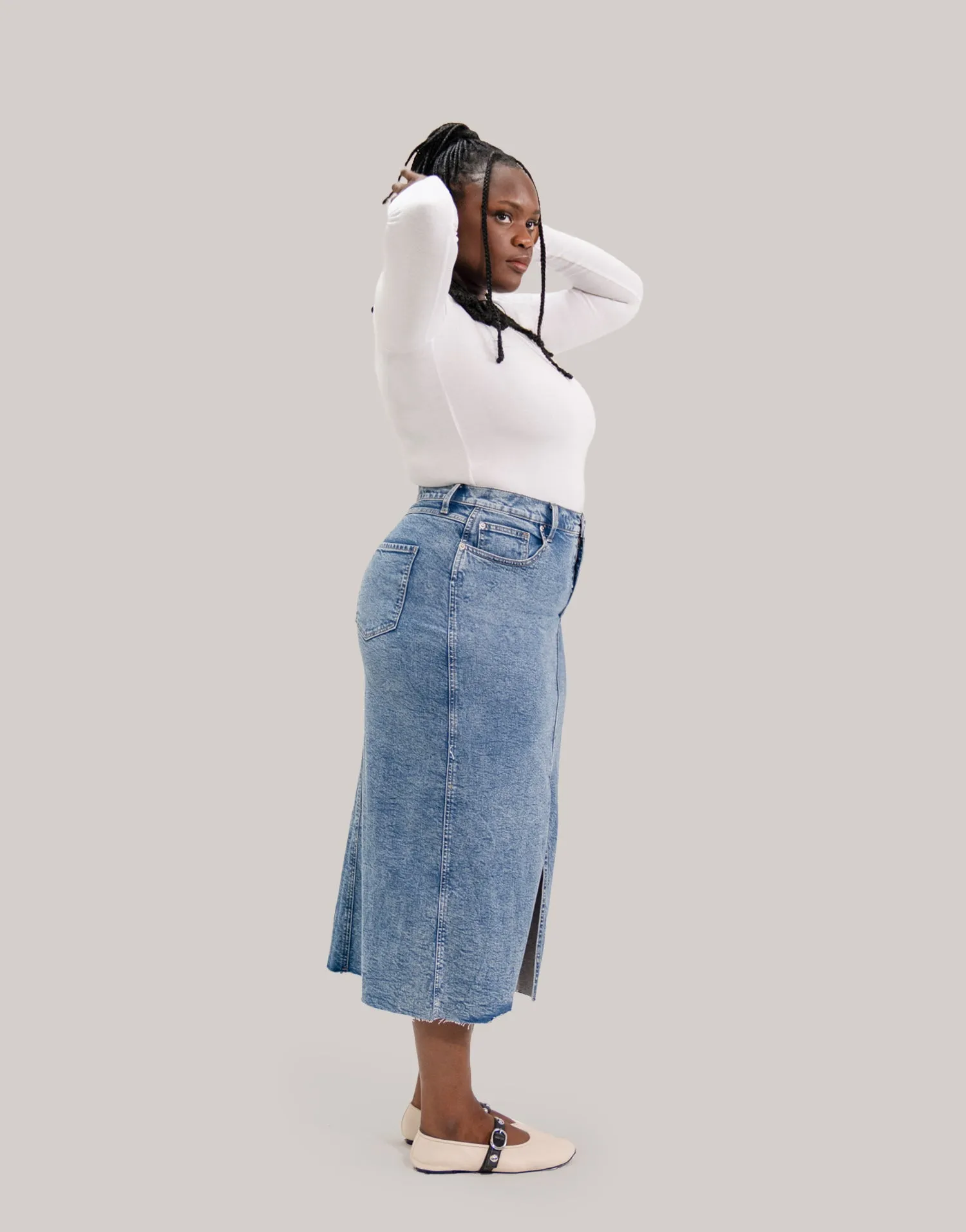 SKIRT / LAKE BLUE