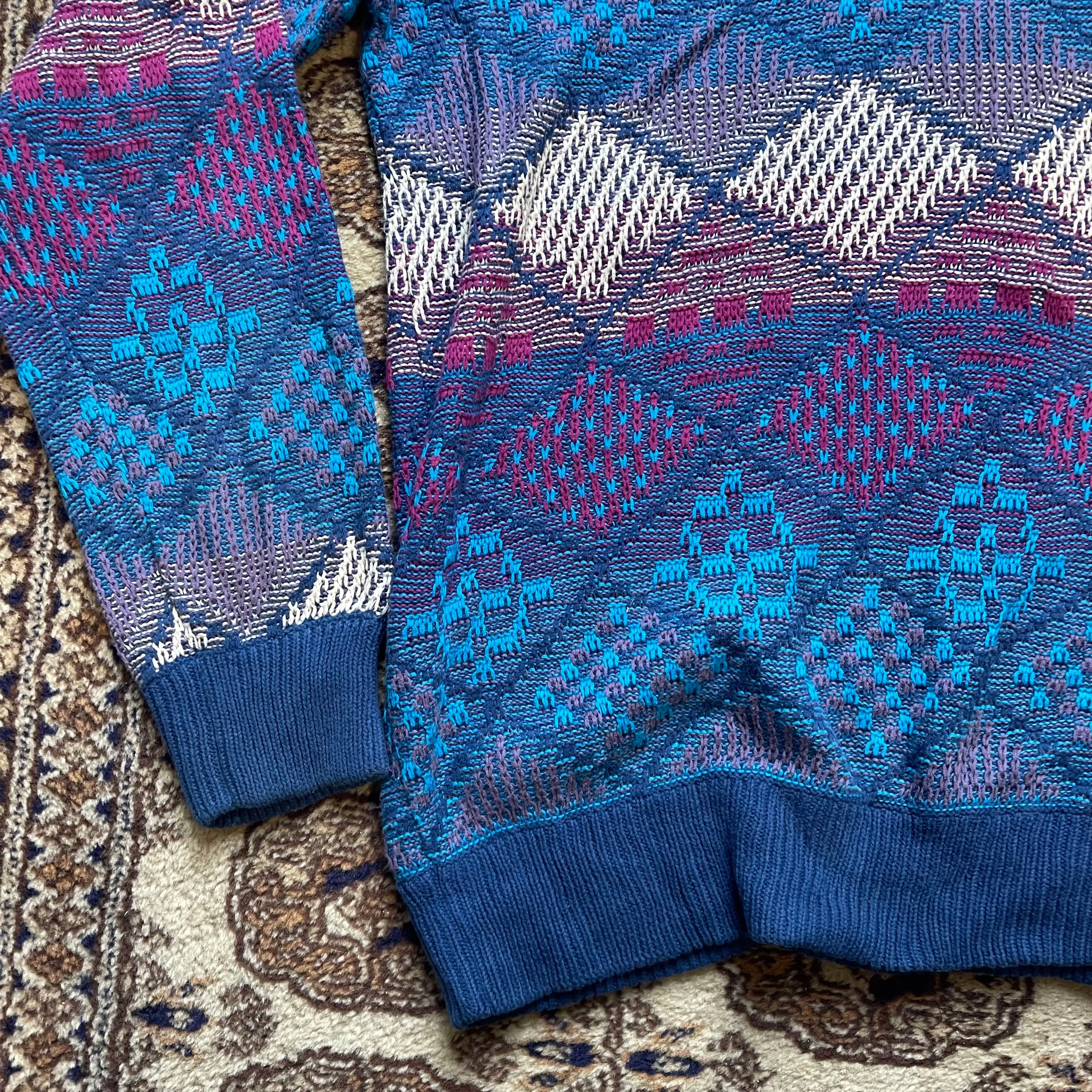 Vintage Colourful Patterned Jumper