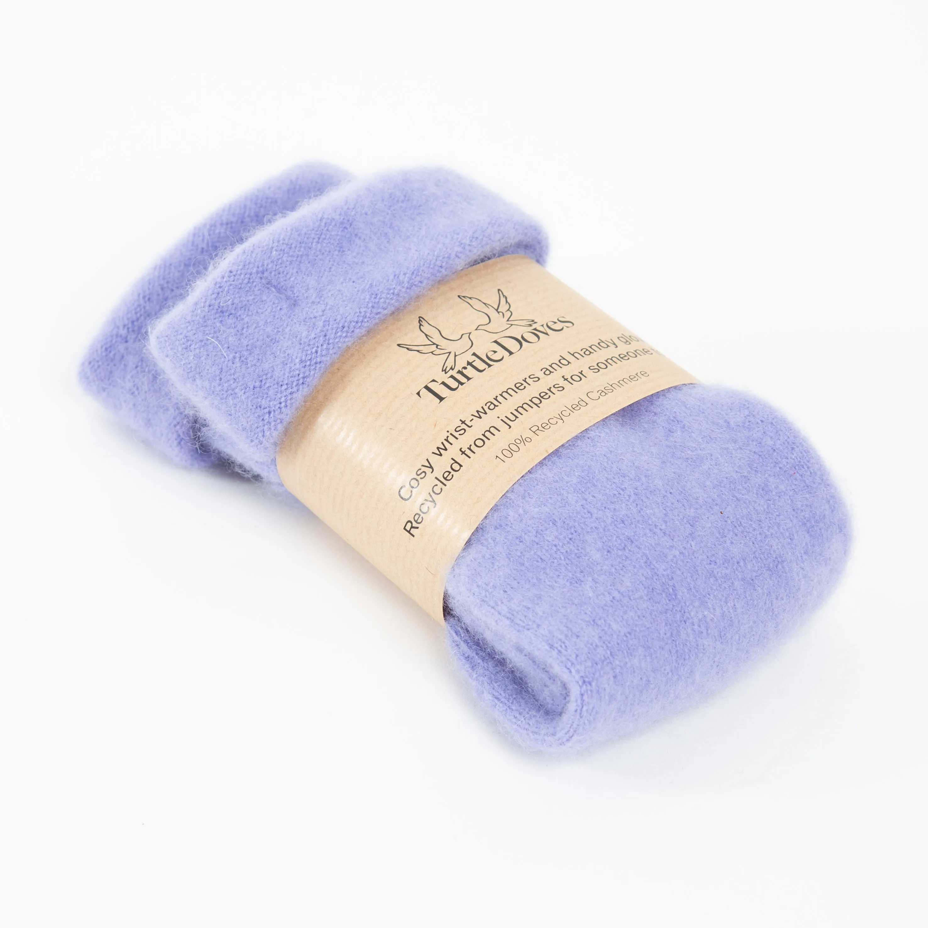 Wisteria Cashmere Fingerless Gloves
